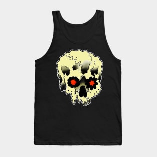 Wobbly skull Tank Top